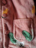 芬腾 儿童睡衣秋冬女童装长袖开衫可爱动物印花休闲家居服套装 粉红 130 实拍图