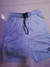 准者篮球裤运动裤夏宽松美式裤子训练五分裤男透气跑步速干小短裤子男 601-1纯白色【升级美式版】 M 170 实拍图