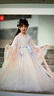 奥蒙威（AOMENGWEI）女童汉服连衣裙儿童大袖衫古装两件套幼儿园中秋齐胸襦裙MH-B7544 粉色 130 实拍图