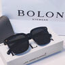 BOLON暴龙眼镜太阳镜防晒墨镜男女款韩版经典方框遮阳镜旅游街拍BL3027 大码BL3037C10-深灰色 实拍图