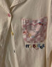 芬腾 睡衣女新款透气纯棉个性甜美翻领长袖开衫家居服套装 米杏 2XL 实拍图
