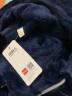 南极人 睡衣男秋冬长袖可外穿法兰绒加厚开衫式睡衣套装 藏青 XL  实拍图