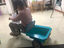 艾尚美儿童三轮车脚踏车可带人2-6岁双人大号宝宝双胞胎小孩婴儿童车 蓝色+软座椅+灯光音乐 实拍图