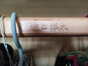 亮面油漆衣柜挂衣杆免打孔衣橱挂衣杆榉木横杆衣通杆法兰座晾衣杆 90公分-CM（进口榉木上油/油漆） 实拍图
