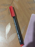 施德楼（STAEDTLER）油性记号笔 红色0.4mm防水速干勾线马克笔儿童美术光盘刻字办公用品单支装S313-2 实拍图