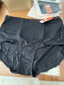 金三塔女式内裤真丝蕾丝高腰内裤收腹平角裤NZF9A203 黑色 1条 2XL 实拍图
