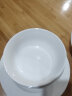 瓷秀源 纯白骨瓷碗家用饭碗汤碗面碗创意餐具简约瓷器可订制LOGO 6英寸面碗 实拍图