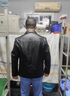 兽王海宁皮草男皮衣长袖翻领头层牛皮真皮皮衣男新复古潮皮夹克外套 2220235802黑色 XL 52(180) 实拍图