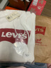 Levi's【特价来袭】李维斯情侣同款经典宽松休闲logo套头连帽卫衣 白色 19622-0018 M 实拍图