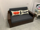 塞纳春天沙发床两用实木推拉现代简约沙发床可折叠沙发床多功能储物沙发 1.45m椰棕款【1个储物箱】 实拍图
