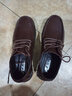 金迈王男鞋春秋季商务休闲皮鞋男中年爸爸鞋男士真皮头层牛皮软底大头鞋 棕色 37 实拍图