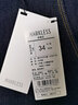 MARKLESS【原色牛仔裤】男士春夏季肌理感休闲裤子1031【久洗不褪色】蓝34 实拍图