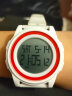 时刻美（skmei）手表运动户外超薄夜光儿童学生青少年电子腕表生日礼物 1206白色 实拍图