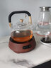 唐述耐高温玻璃茶具提梁煮茶壶烧水泡茶壶养生壶白茶家用电陶炉煮茶器 禅道款煮茶壶+A19黑檀木色 900ml 实拍图