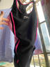 李宁（LI-NING）儿童泳衣女童连体三角泳装速干透气专业训练游泳衣516 黑粉 170  实拍图