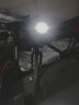 自行车灯前灯夜骑强光山地车手电筒充电式带电子喇叭车铃铛防水远光灯单车配件 升级款蓝+尾灯+充电线 实拍图
