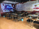 迪华仕肯德基快餐桌椅组合面馆小吃店桌椅员工食堂餐桌椅奶茶店桌椅组合 120*60单桌（铝合金封边） 实拍图