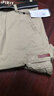 JEEP SPIRIT吉普休闲短裤男纯棉直筒宽松多口袋工装裤夏季薄款五分裤2022 J2022卡其 33码2尺5 实拍图
