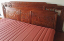 唐司 红木家具非洲花梨（学名：刺猬紫檀）床实木 大床 婚床 国色天香双人床组合 实拍图