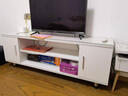 名范 电视柜茶几组合套装现代简约小户型 置物柜卧室简易电视机柜特价简约电视柜置物柜 全白色1.4 实拍图