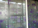 吉朵芸卫生间浴室玻璃贴膜磨砂带胶防偷窥透光不透明防晒隐私窗户贴纸 紫色梅--宽90厘米*长2米 实拍图
