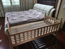 qianmoju实木儿童床拼接床带护栏榉木加宽床男孩女孩单人小床可定制上下铺 三面护栏（木蜡油款） 长168宽88高40（可定制） 实拍图