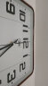 康巴丝（Compas）自动对时挂钟万年历温湿度钟表客厅时钟方形挂钟ZD2983 闪金37cm 实拍图
