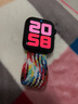 BHO【热销5万+】适用苹果手表表带apple iwatch s10/s11表带s9/se3/2单圈编织表带s8/7尼龙女士男生款 彩虹版色（白色连接器） 44/45/46mmXS码-腕围150-16 实拍图