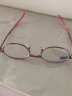 玉品堂折叠老花镜女式方便携带迷你眼镜防蓝光高清耐磨耐用7221粉400度 实拍图