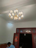 灯尉仕新中式客厅吊灯后现代简约轻奢大气餐厅灯复式楼锌合金中国风灯具 12头-配全光谱三色光源 实拍图