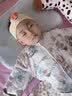 夏娃贝比（evebaby）婴儿背心睡袋护肩膀睡衣新生儿童防寒保暖坎肩春秋款宝宝睡觉护肩 奇幻房屋 【加长护肚款春秋20-25°C】 S (建议身高小于75cm) 实拍图