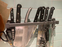 优勤（YOUQIN）枪灰厨房挂钩免打孔挂杆厨房置物架壁挂式排钩锅铲勺子刀架收纳架 厨房挂杆40双杆6钩+2宽钩-枪灰 实拍图