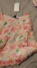 丹慕妮尔丹慕妮尔法式优雅印花连衣裙女夏季短袖气质高腰雪纺裙子 粉色 XXL 晒单实拍图