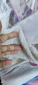 香影（xiangying）碎花连衣裙女2024夏装新款抽褶高腰泡泡袖v领茶歇紫色雪纺裙 紫色 S 实拍图
