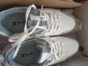特步男鞋运动鞋春季透气网面轻便跑步鞋男防滑减震鞋户外旅游休闲男鞋 【革面】帆白/猫眼灰0018-2 39 实拍图