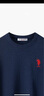 U.S. POLO ASSN.男士针织衫简约商务毛衣秋冬纯棉保暖男装上衣宽松打底毛衫 实拍图