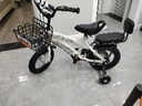 贝琦童（BEIQITONG）儿童自行车单车2-3-4-6-9-10岁男孩童车中大童女孩小孩宝宝脚踏车 顶配白【高强圈】暴君轮靠背后座 18寸适合身高(115-135)CM 实拍图