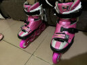 乐秀（ROADSHOW）轮滑鞋溜冰鞋碳纤花式儿童速桩旱冰鞋速滑专业平花男女KX4滑冰鞋 粉色单鞋 M (中码33-35#) 实拍图