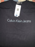 Calvin Klein Jeans夏季男女情侣中性年轻ck多色印花透气修身短袖T恤J320931 CHW-深邃蓝 XL （推荐160-175斤） 实拍图