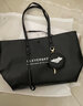 CLEVER & KETCH包包女包新款2023手提包大容量上班通勤托特包子母包生日礼物 黑色 实拍图