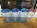 乐美雅（Luminarc） 凝彩 冰蓝/冰粉圆舞曲玻璃密封罐 储物罐 茶叶罐 糖果罐 收纳罐 冰蓝1L 实拍图