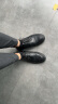 波图蕾斯（Poitulas）皮鞋男士低帮系带手抓纹商务休闲鞋英伦布洛克婚鞋 2996 黑色 40  晒单实拍图