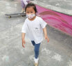 Goodtur3D防护儿童口罩一次型小孩婴幼儿专用防护口鼻罩透气喷绒布男童女童宝宝小学生防尘防霾面罩 【3D立体】女宝10只(颜色随机) S码(4-10岁) 晒单实拍图