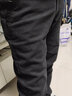 花花公子（PLAYBOY）休闲裤男商务秋冬季裤子男士直筒裤修身男裤 黑色 34 实拍图