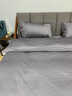 忆自然A类高端100S新疆长绒棉被罩轻奢床单床笠被套全棉纯棉床上四件套4 米尔顿-淡雅蓝 1.8m床单四件套(被套200*230cm) 实拍图
