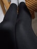 宝娜斯保暖裤鲨鱼裤女装外穿秋冬瑜伽高腰紧身打底裤显瘦打底裤 黑色 磨毛绒 约190g 1条 L (适合105-130斤) 实拍图