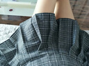 半身裙女短裙春夏秋冬季高腰格子百褶裙女士A字学生裙子学院风裙子 深灰格 XL 实拍图