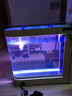 欧宝 鱼缸水族箱客厅家用玻璃生态屏风吧台中型大型金鱼缸屏风欧式  简约款+彩显屏 1.2米 侧滤 实拍图