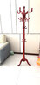 怡美奥 实木衣帽架落地家用卧室挂衣服的架子简约现代单杆立式包架挂衣架 加粗-三腿-酒红色-宝莲灯 实拍图
