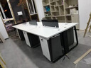 创圣办公室办公桌组合现代简约职员工位员工电脑办公桌椅组合屏风卡座 单人位(不含柜椅) 实拍图